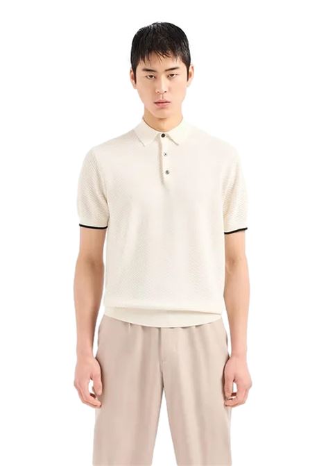 Polo in maglia punto fantasia EMPORIO ARMANI | Maglie | 3D1MXM 1MPGZF110